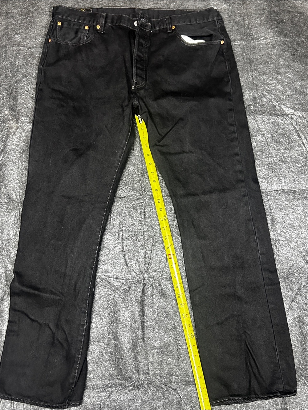 Levi's 501 Black Straight-Leg Jeans 38x32